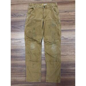 Carhartt Double Knee Relaxed Fit Workwear Pants 32x34 (31x31.5) Brown Skater